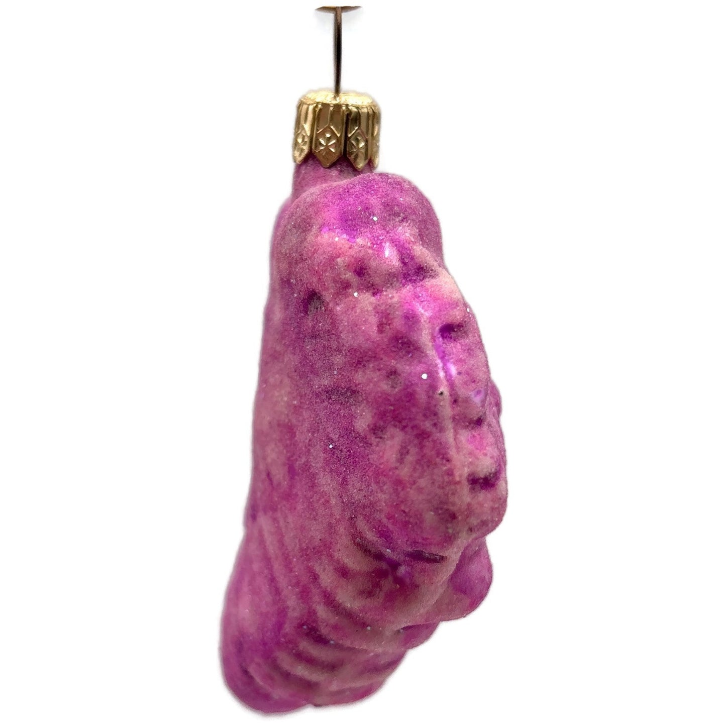 Christopher Radko Autumn Jewels Pink Frosted Leaf Christmas Ornament 96-106-0