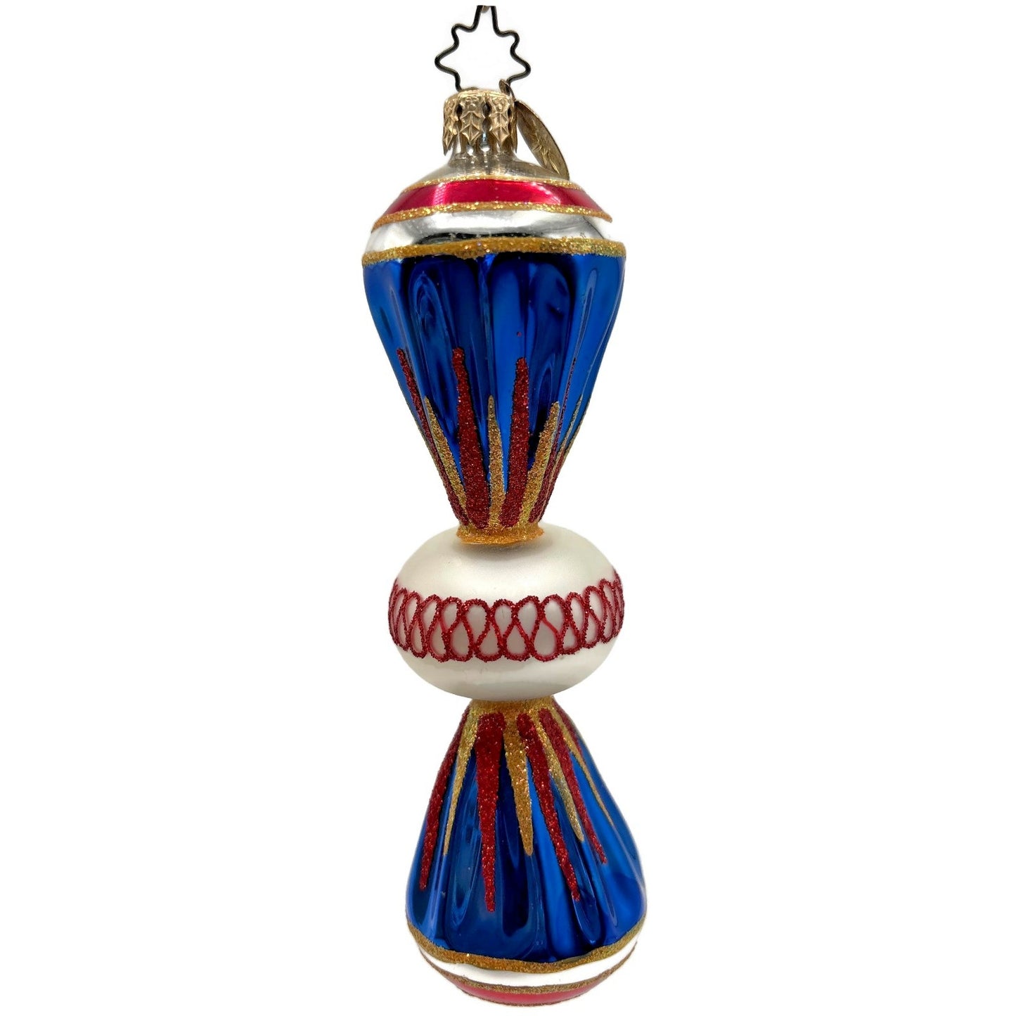 Christopher Radko Fantasia Party Pop Blue Christmas Tree Ornament 1010454