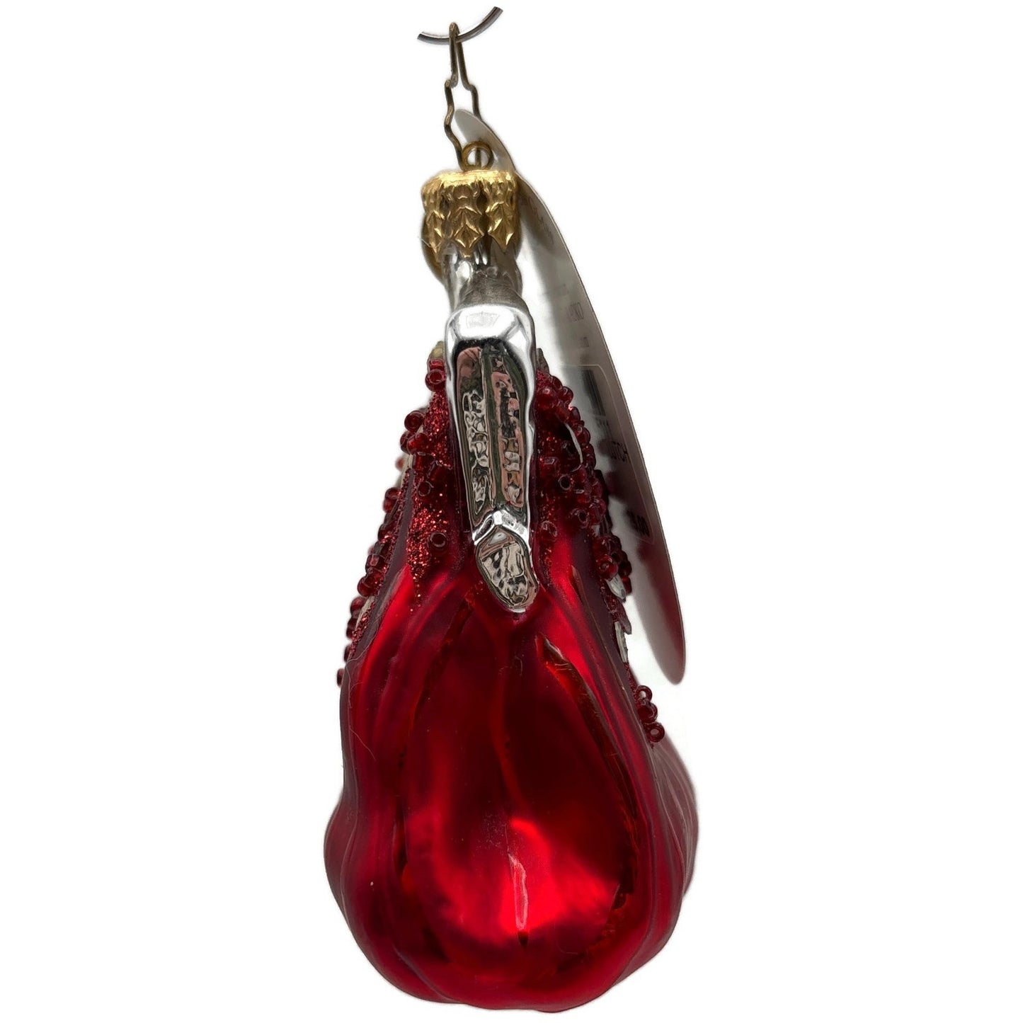 Christopher Radko Christmas Clutch Red European Glass Christmas Ornament 1013880