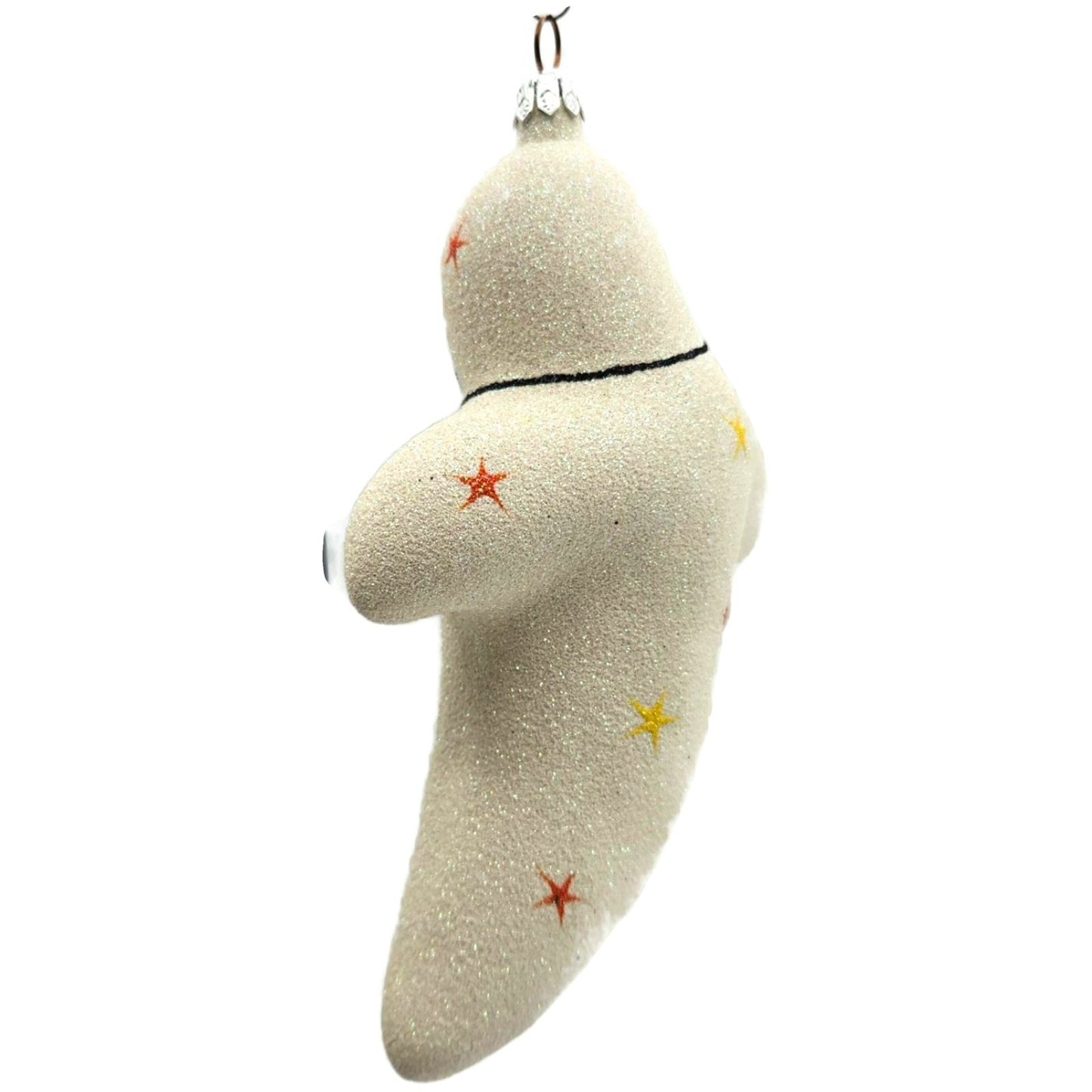 Patricia Breen Very Grand Ghost Pearl White Pumpkin Stars Halloween Ornament
