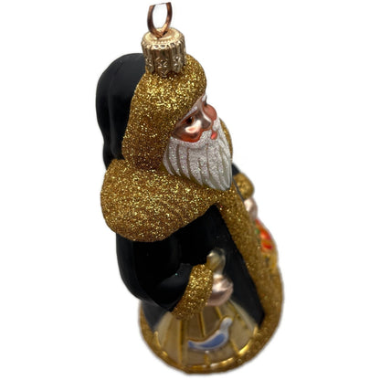 Patricia Breen Santa Partridge Pear Black Bird 12 Days of Christmas Ornament