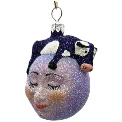 Patricia Breen Miniature And The Cow Jumped Purple Christmas Tree Ornament CATZ