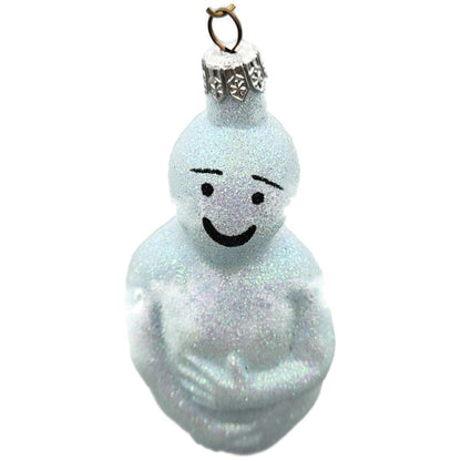 Patricia Breen Oscar Blue Ghost Glittered Halloween Christmas Tree Ornament