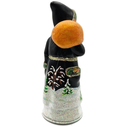 Ino Schaller Russian Fable Orange Black Paper Mache Candy Container Limited CATZ