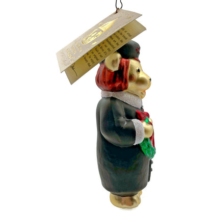 Patricia Breen Mama Bear Black Holly Wreath Christmas Tree Decor Ornament