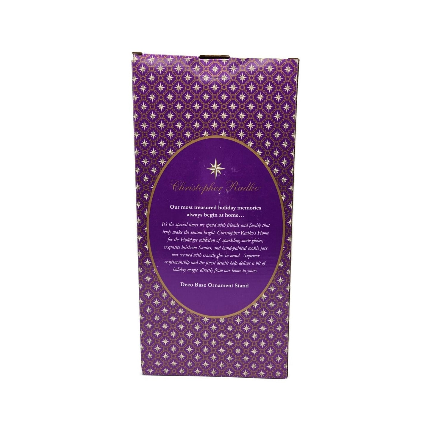 Christopher Radko Ornament Stand Medium Starlight Gold Christmas 2011812