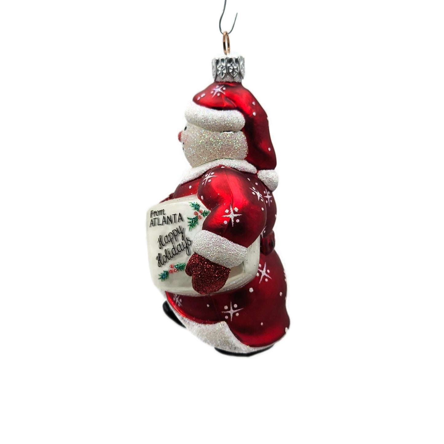 Patricia Breen Special Delivery Red Atlanta Snowman Christmas Tree Ornament