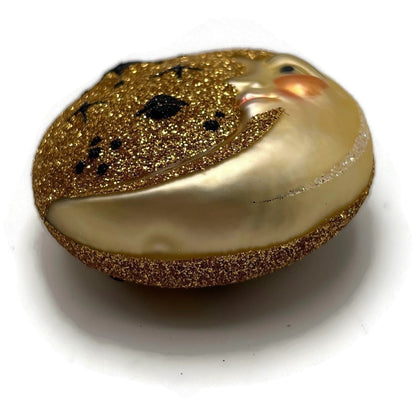 Patricia Breen Miniature Moon And Many Stars Planet Gold Christmas Tree Ornament