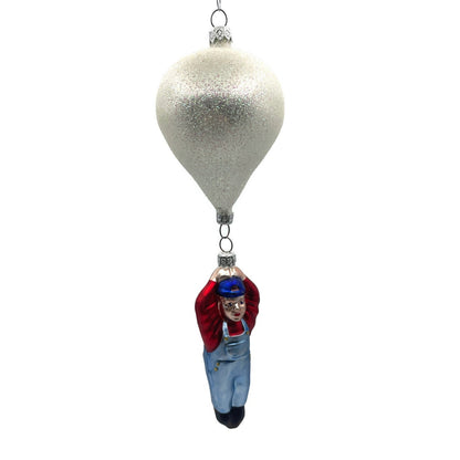 Patricia Breen Balloon Boy Blue Overalls Red Shirt Christmas Tree Ornament