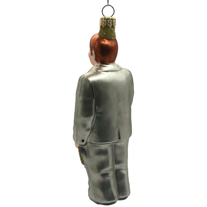 Patricia Breen Smitten Groom Blue Flowers Wedding Christmas Tree Ornament VTG