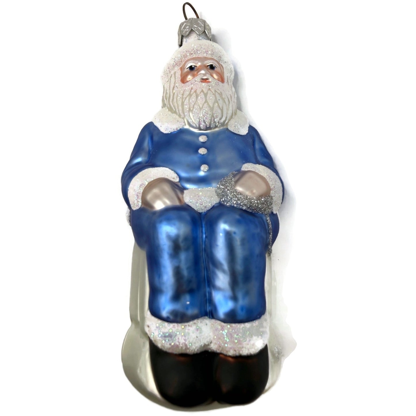 Patricia Breen Cyberspace Santa Sitting On Monitor Christmas Tree Ornament 9711