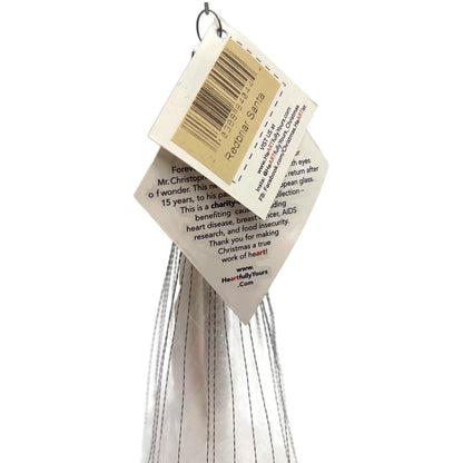 Heartfully Yours Christopher Radko Redbriar Santa Wirewrap Christmas Ornament