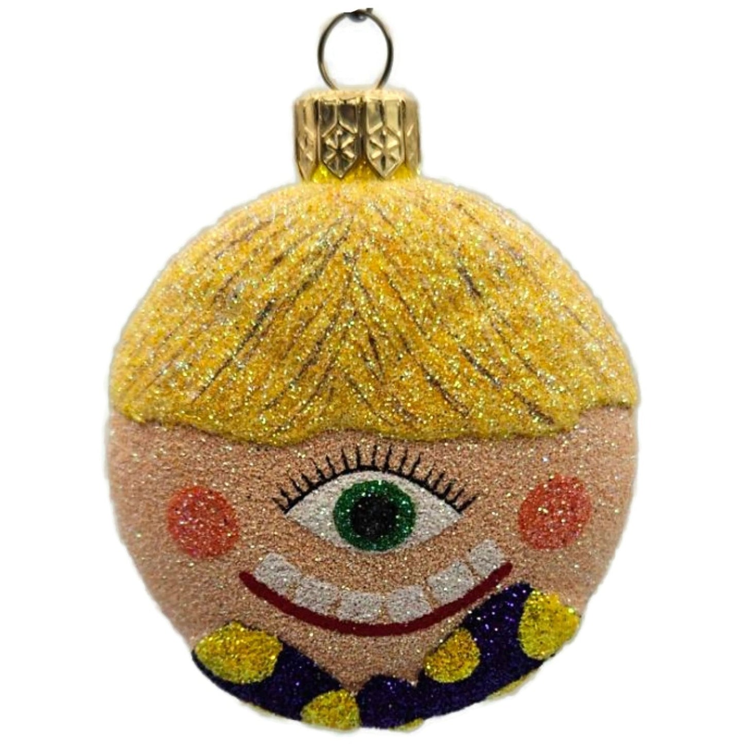 Patricia Breen Dracula Medallion Cyclops Glass Halloween Christmas Ornament 2413