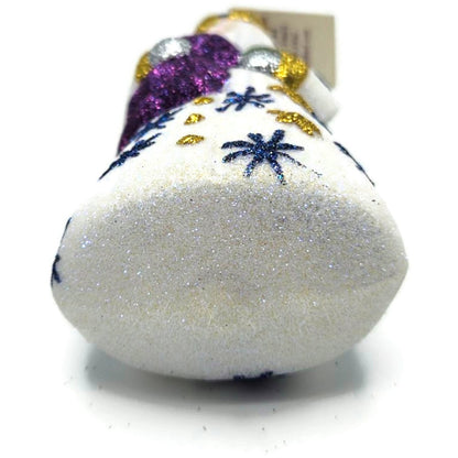 Larry Fraga Snowflake Flurry Glitter Series Santa Claus Christmas Tree Ornament