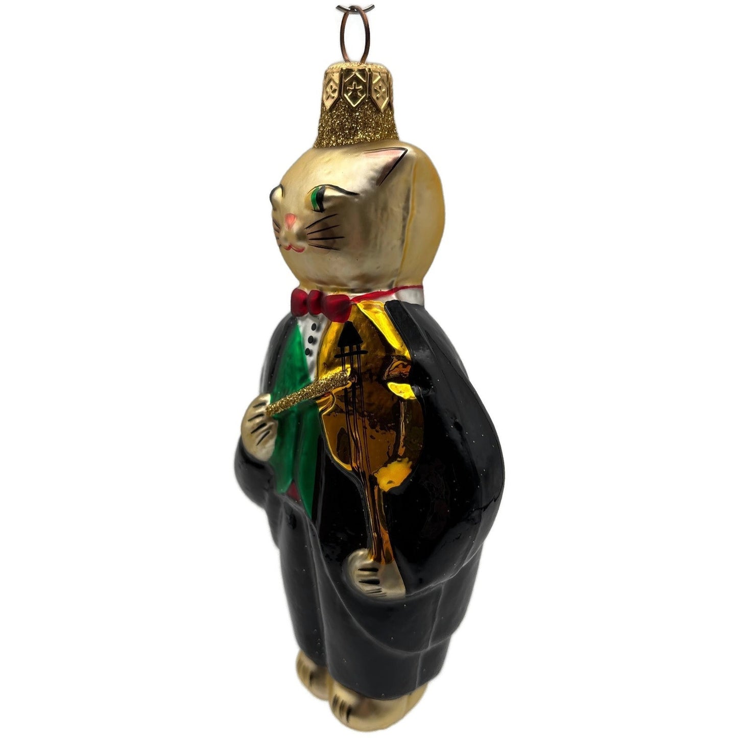 Patricia Breen Fiddling Cat Black Pants Hey Diddle Diddle Christmas Ornament