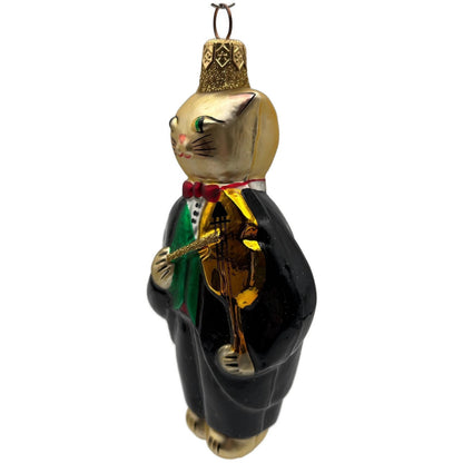 Patricia Breen Fiddling Cat Black Pants Hey Diddle Diddle Christmas Ornament