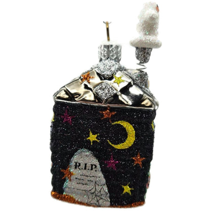 Patricia Breen Creature Cottage Ghost Black Moon Halloween Christmas Ornament