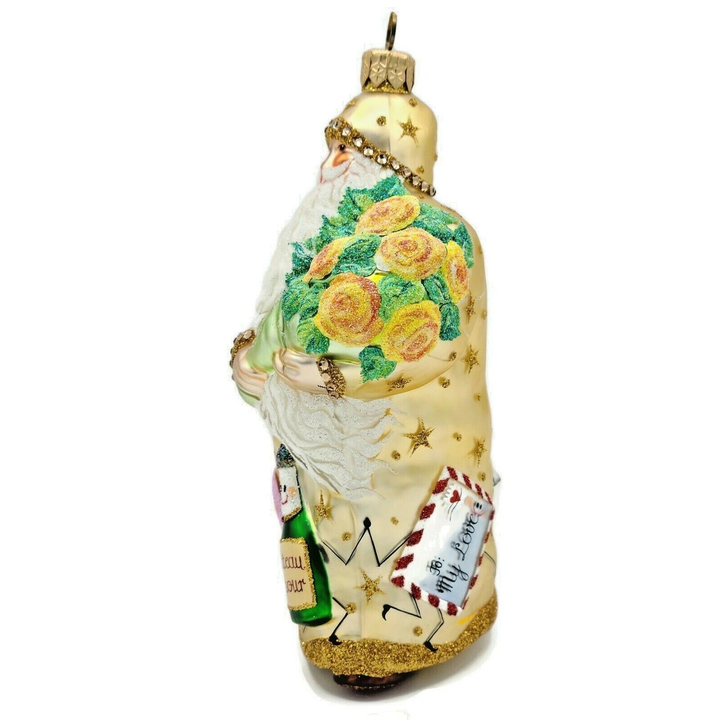 Patricia Breen Oh You Shouldn't Have Gold Santa Spring Easter Holiday Ornament