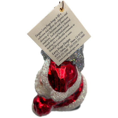 Larry Fraga A Sack Full Of Goodies Glitter Series Santa Claus Christmas Ornament
