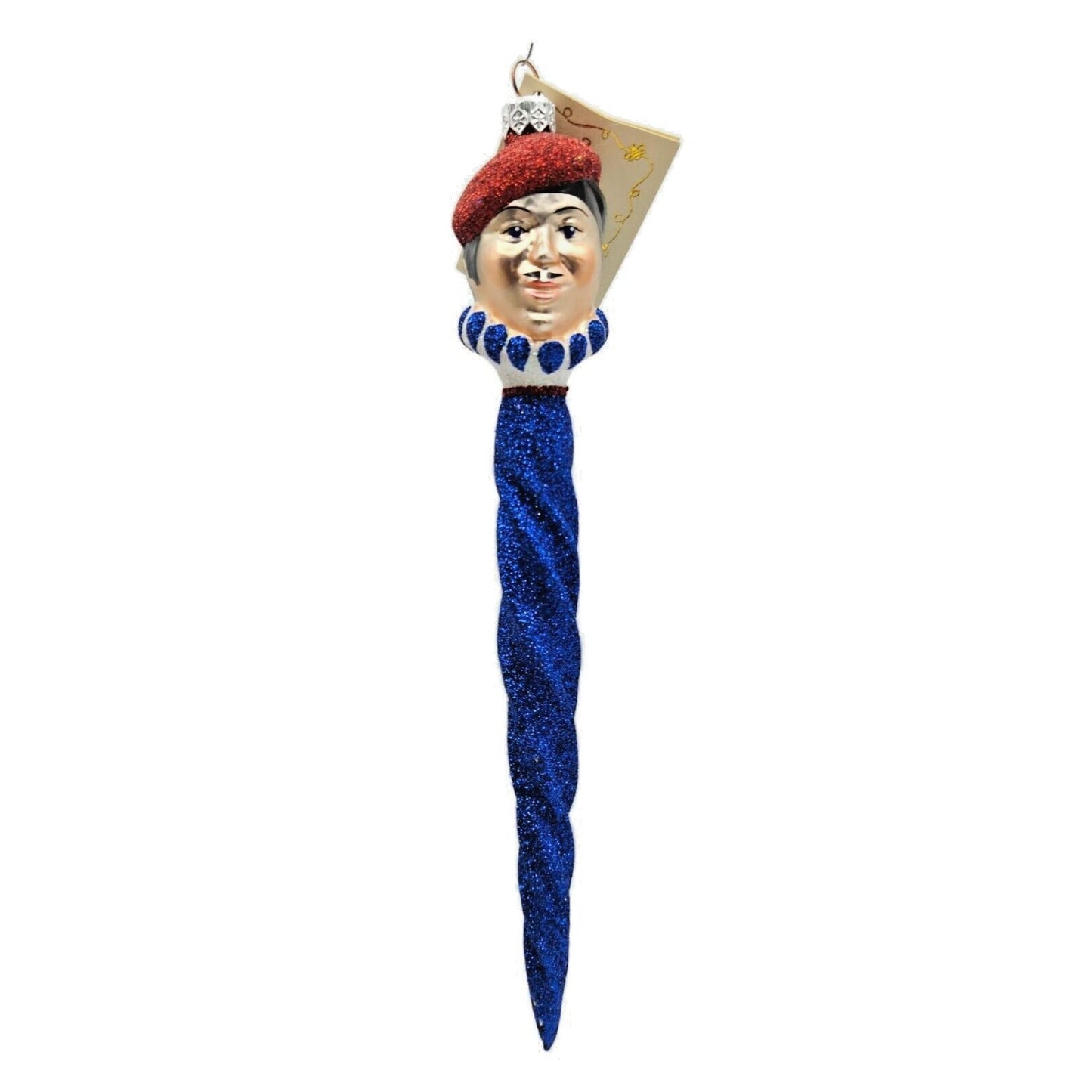 Patricia Breen French Twist Blue Glittered Icicle Christmas Holiday Ornament