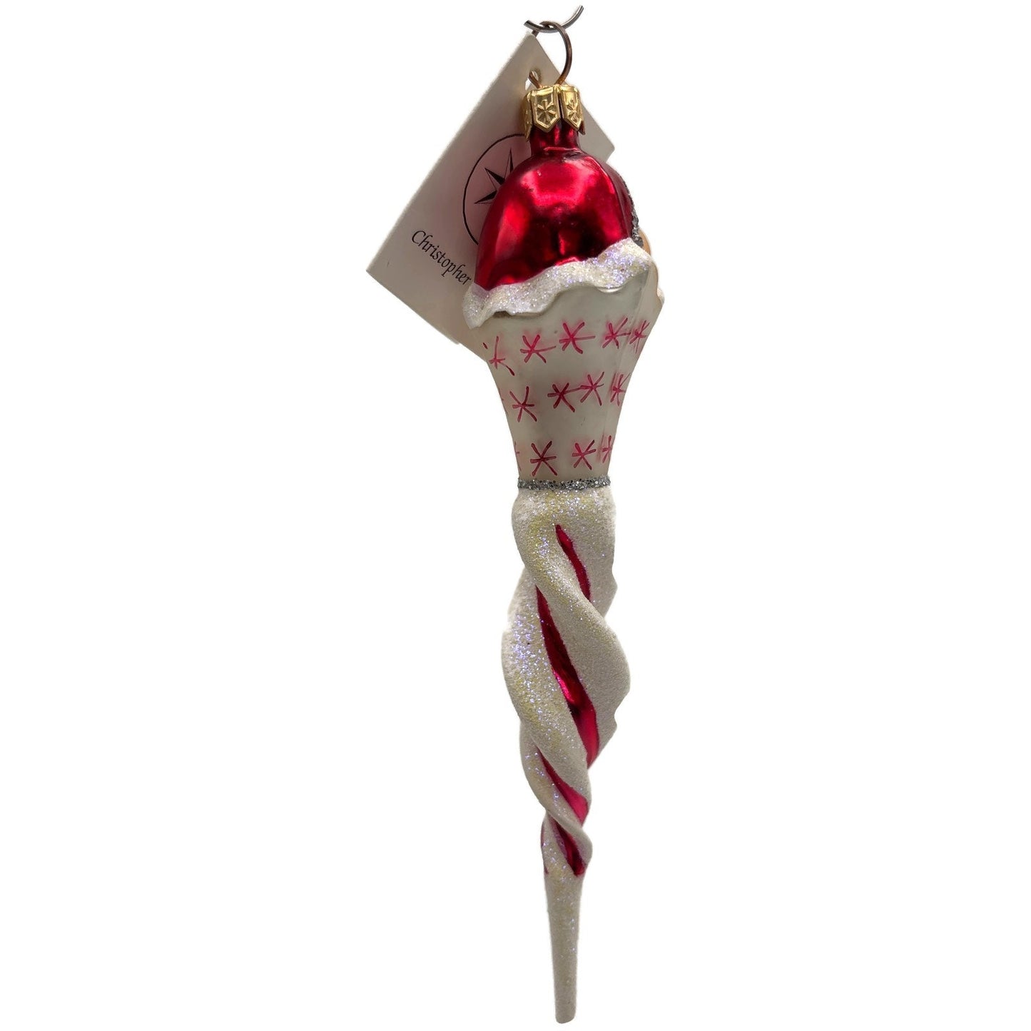Christopher Radko Jack Frost Jr. Red Icicle Christmas Tree Ornament 98-265-0
