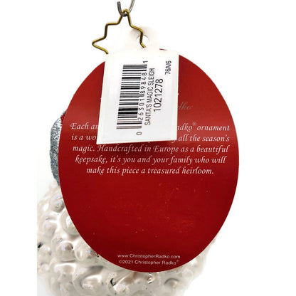 Christopher Radko Santas Magic Sleigh Christmas Tree Holiday Ornament 1021278