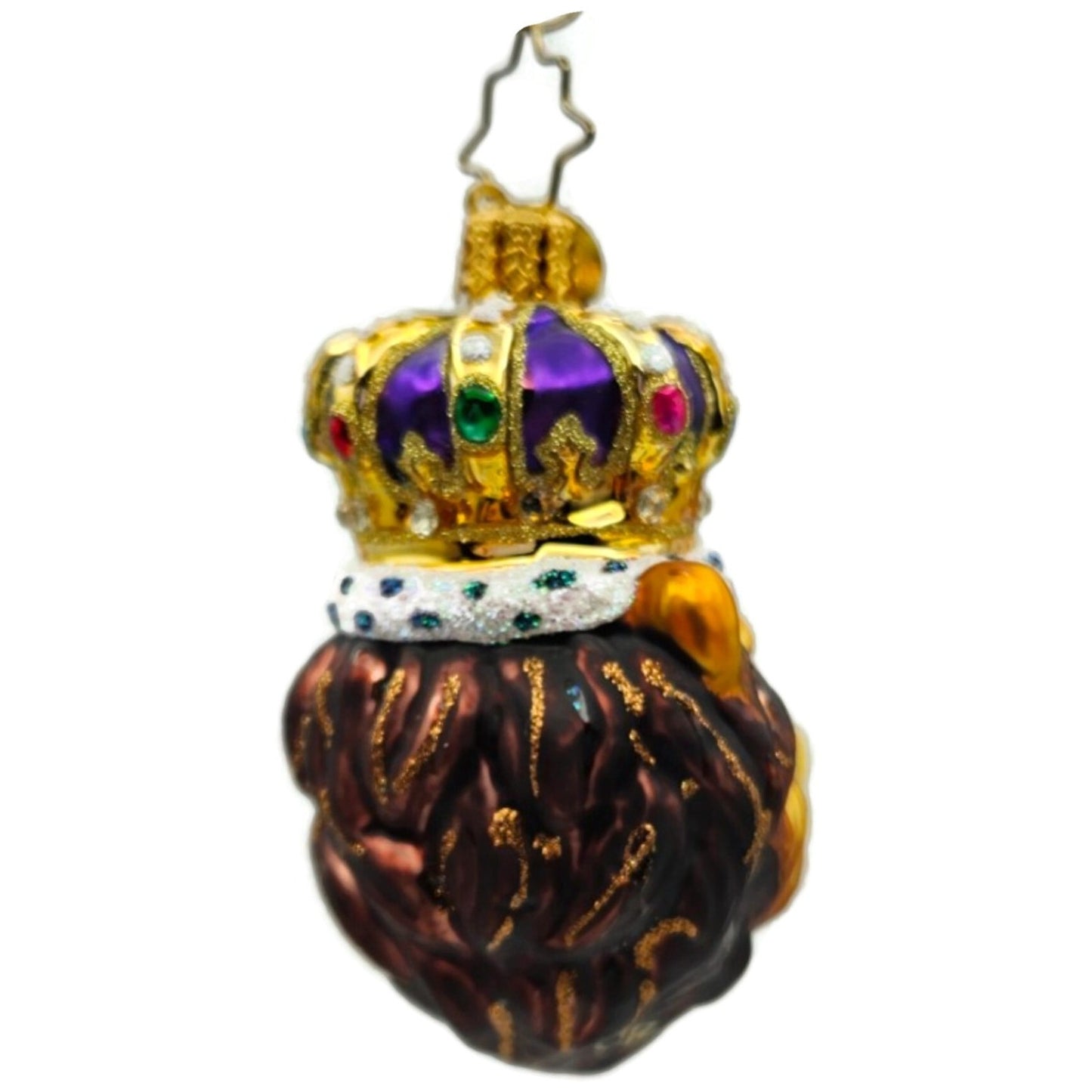 Christopher Radko Roaring Royalty Gem Lion King Christmas Tree Ornament 1020654