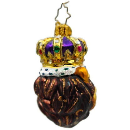 Christopher Radko Roaring Royalty Gem Lion King Christmas Tree Ornament 1020654