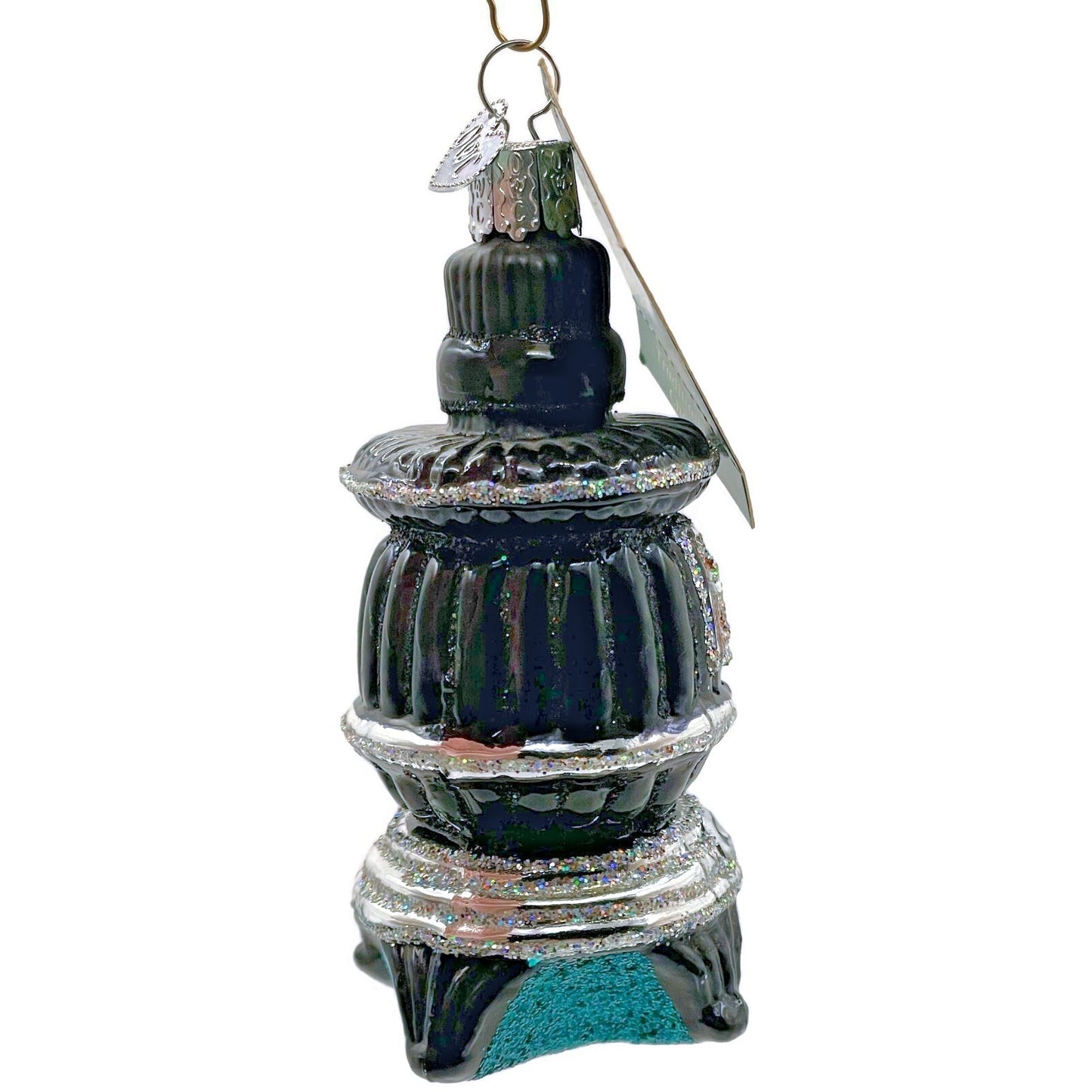 Old World Christmas 2008 Potbelly Stove Black Americana OWC Ornament Decoration