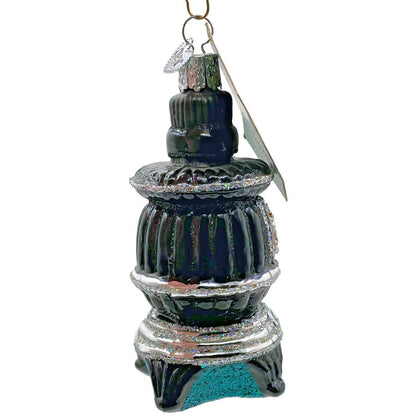 Old World Christmas 2008 Potbelly Stove Black Americana OWC Ornament Decoration