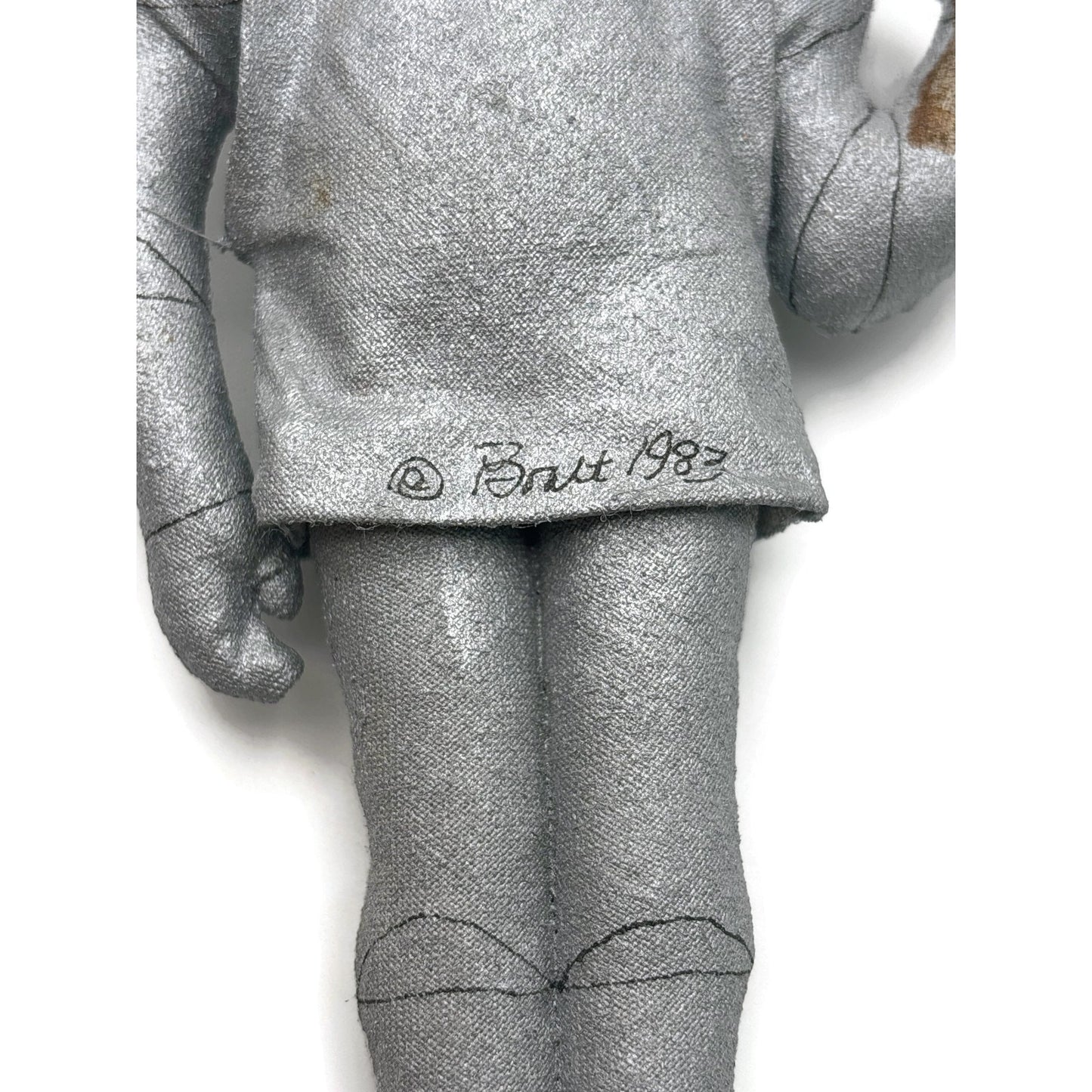 Gladys Boalt Tin Man Wizard Of Oz Handmade Fabric Christmas Tree Ornament Signed
