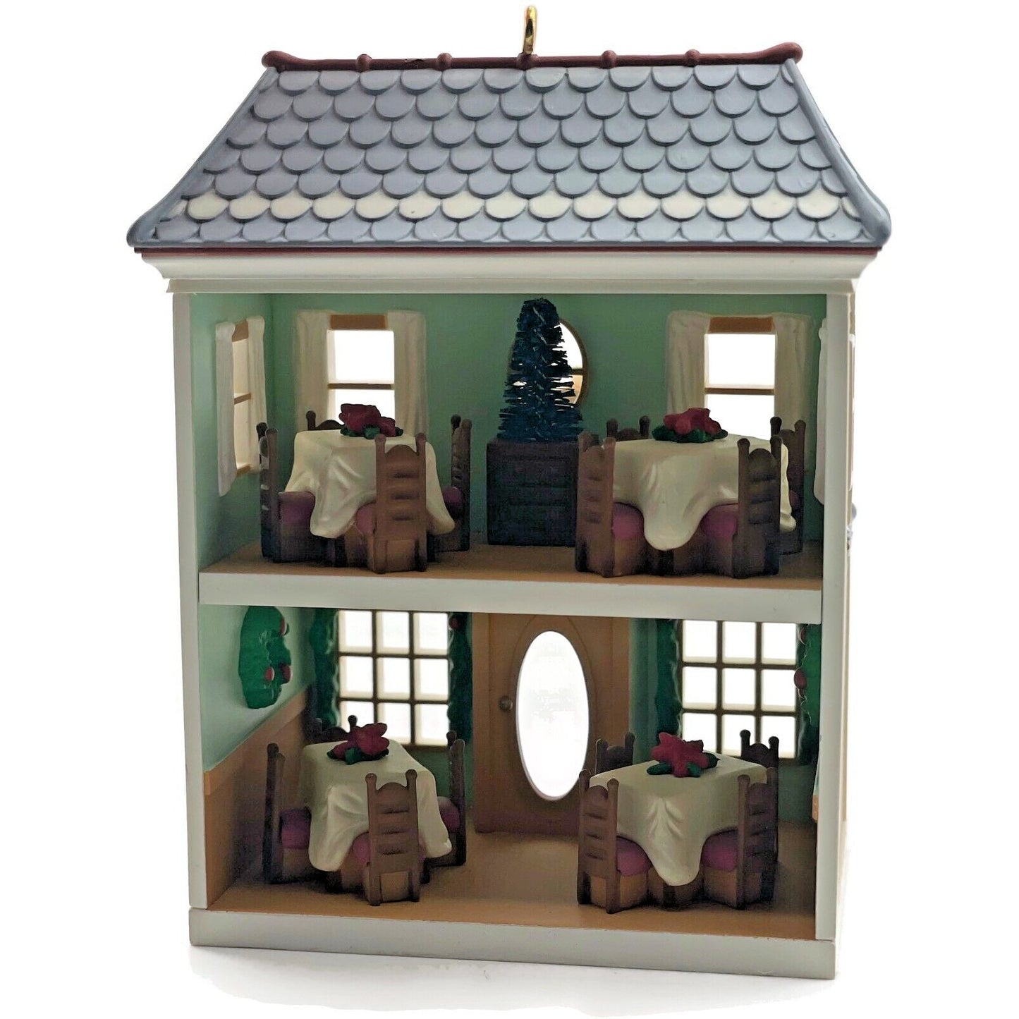 Hallmark Cafe 1997 Nostalgic Holiday Christmas Village Tree Keepsake Ornament