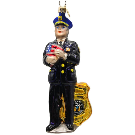 Christopher Radko America's Finest New York Police Patriotic Ornament 01-0947-0