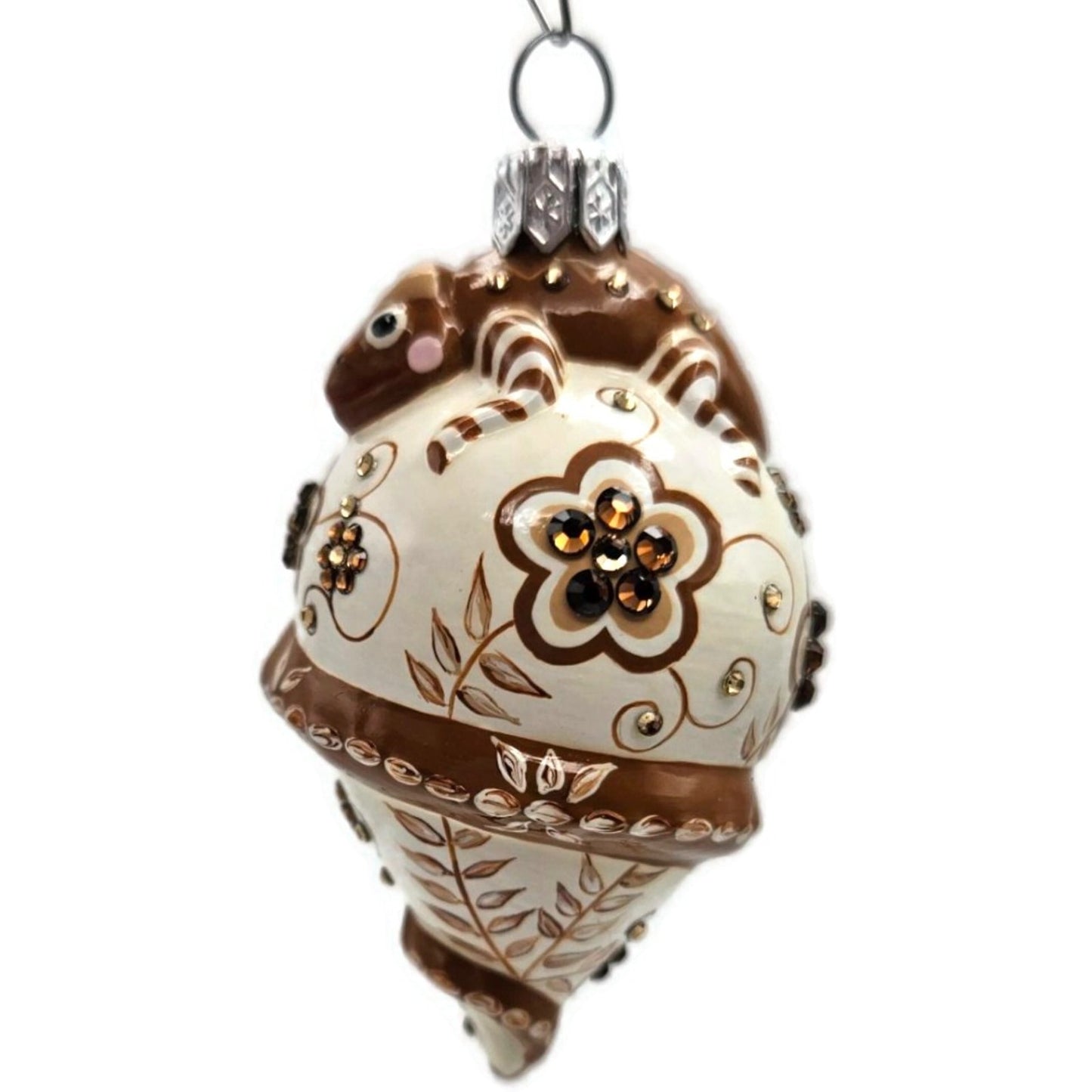 Patricia Breen Topping Chameleon Zalipie Bark Spring Christmas Tree Ornament