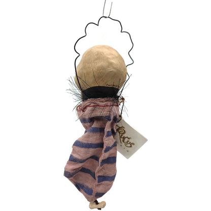 Rucus Studios Bone Head Skeleton Halloween Ornament By Scott Smith 2001 Handmade