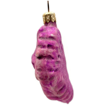 Christopher Radko Autumn Jewels Pink Frosted Leaf Christmas Ornament 96-106-0