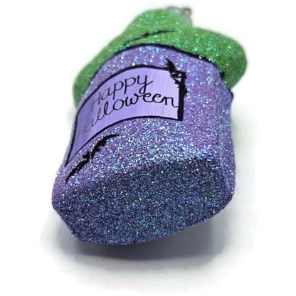 Patricia Breen Treat Seeker Violet Bag Green Ghost Lavender Halloween Ornament