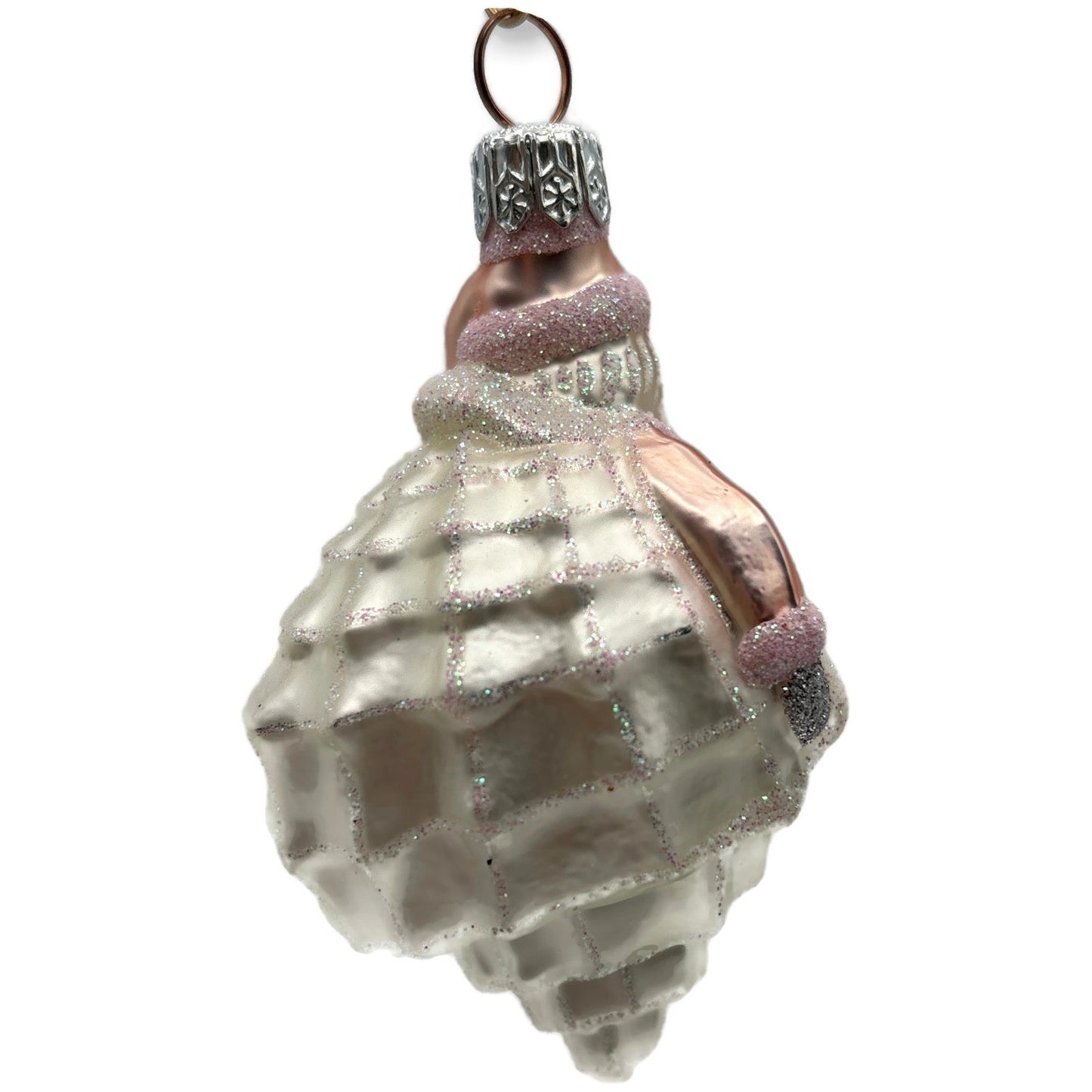 Patricia Breen Turitella Santa Pink Aquatic Seashell Nautical Christmas Ornament