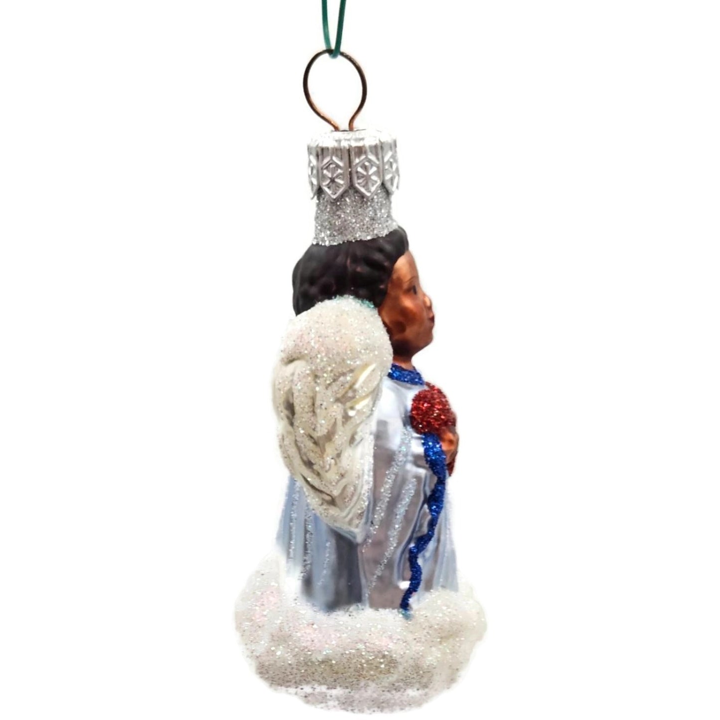 Patricia Breen Quartet of Angels Pastel Heart Blue Christmas Tree Ornament