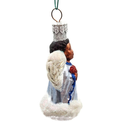 Patricia Breen Quartet of Angels Pastel Heart Blue Christmas Tree Ornament