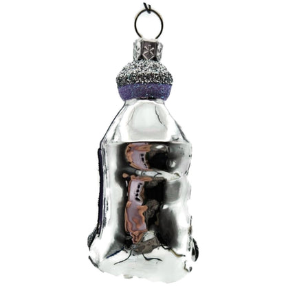 Patricia Breen Miniature Paint Tube Black Bat Lavender Rolled Halloween Ornament