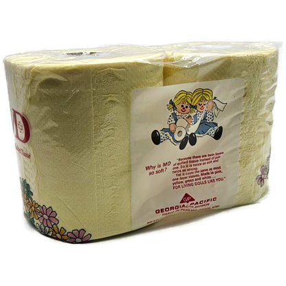 Vintage MD Toilet Paper Yellow Twin Quilted Bathroom Tissue 2 Rolls 2 Ply NEW