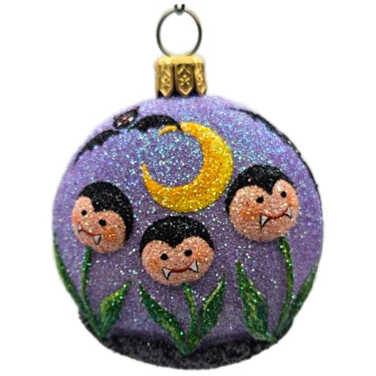 Patricia Breen Dracula's Garden Purple Glass Halloween Christmas Ornament 2558