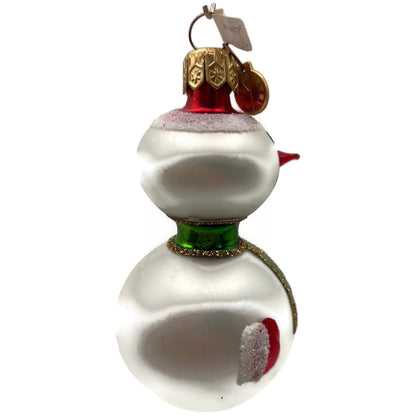 Miniature Snowman White Poland Christmas Tree Ornament Department 56