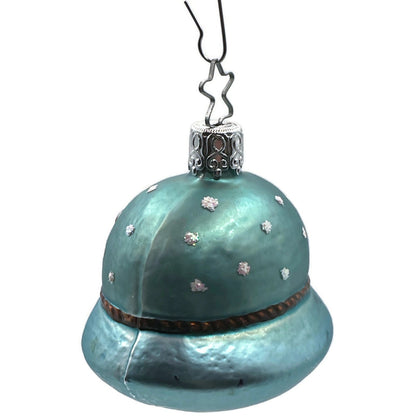 Inge Glass Ornament Christmas Cap Candy Canes Old World Christmas Tree Decor
