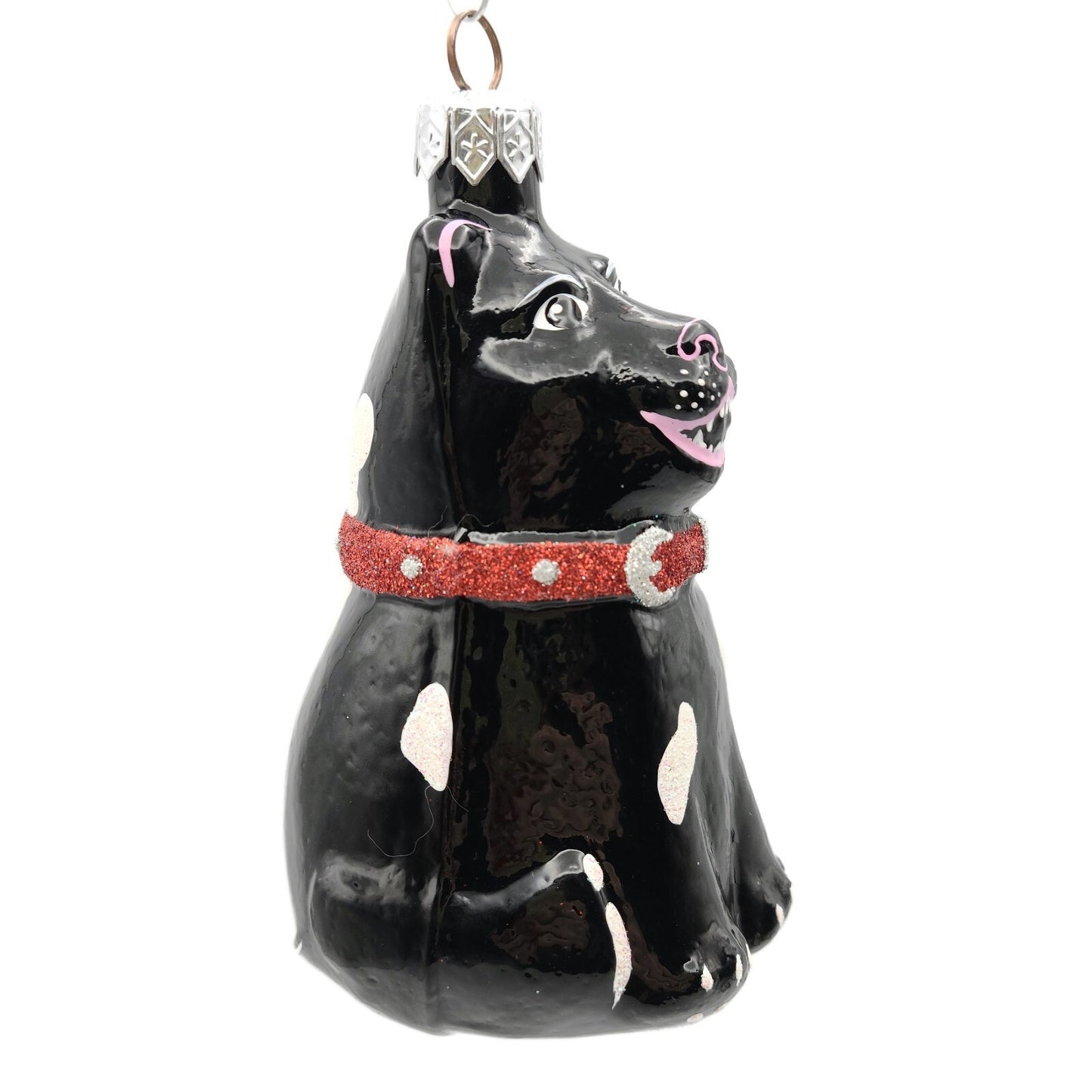 Patricia Breen Laughing Dog Black Fangs Hey Diddle Diddle Christmas Ornament