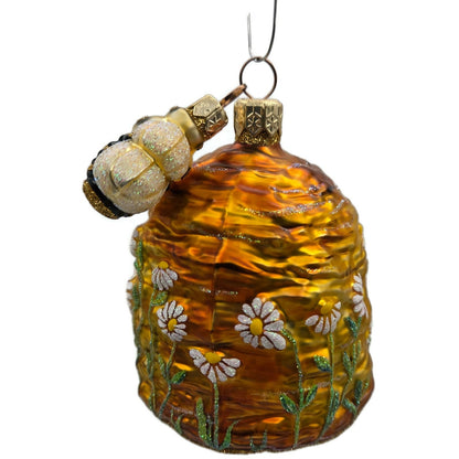 Patricia Breen Devonshire Beeskep Bees Flowers Gold Spring Christmas Ornament