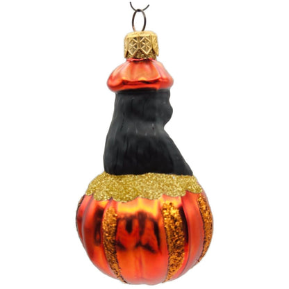 Patricia Breen Cat-O-Lantern Pumpkin Glass Christmas Halloween Ornament 9804