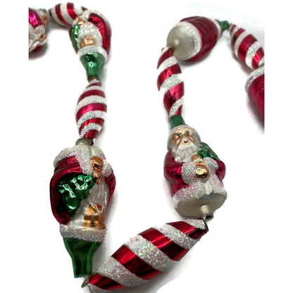 Christopher Radko Santa Claus Swirl Garland Peppermint Christmas Tree Decor