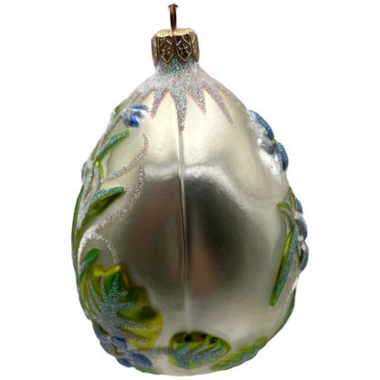 Patricia Breen Bluebell Egg Flower Easter Glass Christmas Tree Ornament 9700